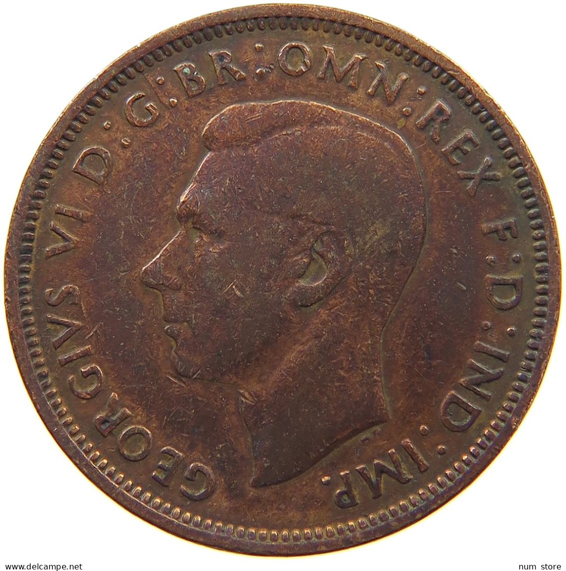 GREAT BRITAIN HALFPENNY 1943 #a048 0251 - C. 1/2 Penny