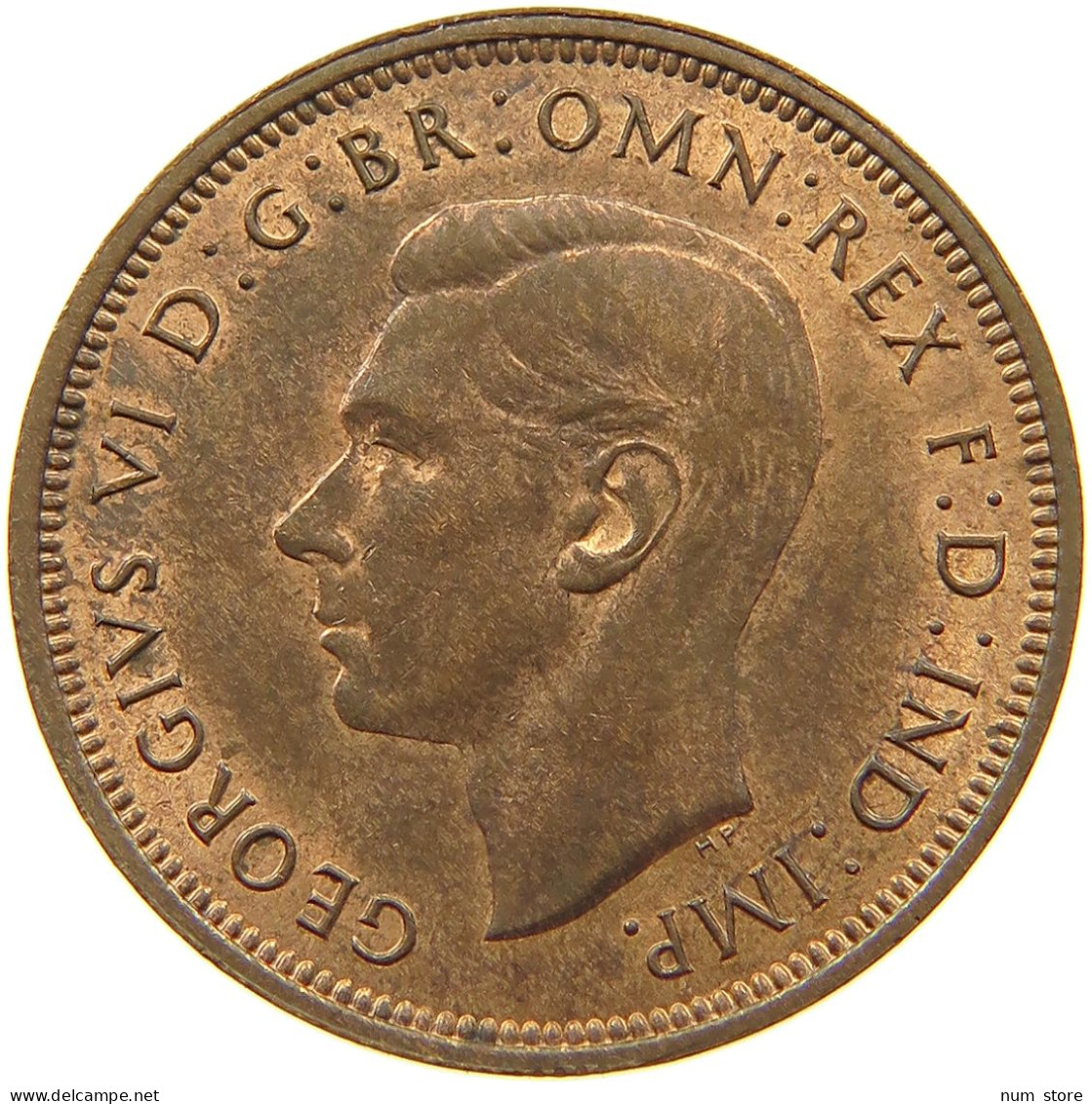 GREAT BRITAIN HALFPENNY 1942 TOP #a011 0347 - C. 1/2 Penny