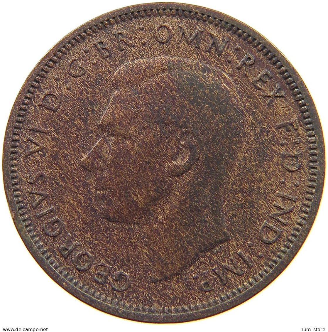 GREAT BRITAIN HALFPENNY 1939 #a066 0233 - C. 1/2 Penny