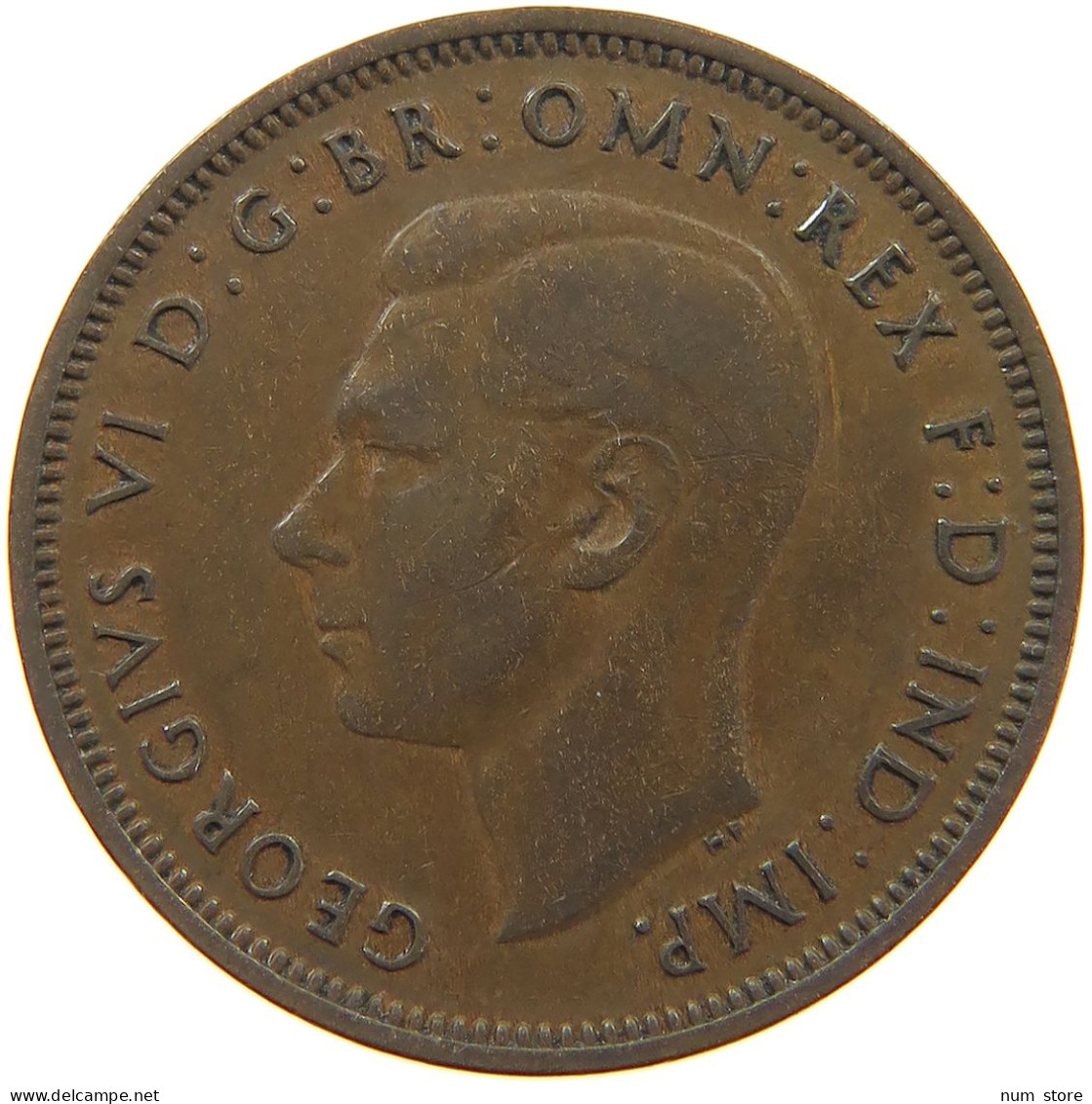 GREAT BRITAIN HALFPENNY 1939 #a042 0249 - C. 1/2 Penny