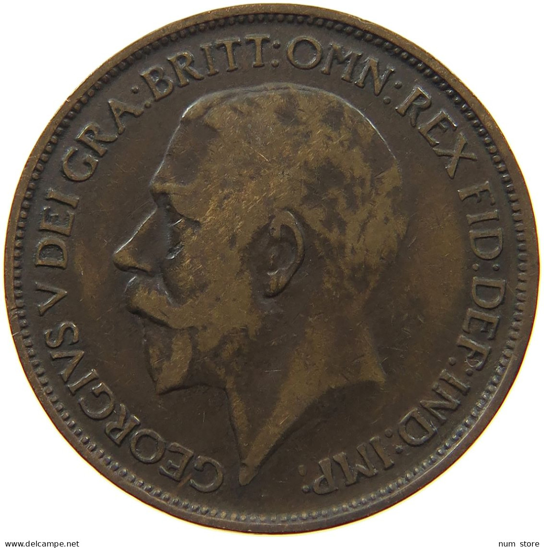 GREAT BRITAIN HALFPENNY 1923 #s077 0357 - C. 1/2 Penny