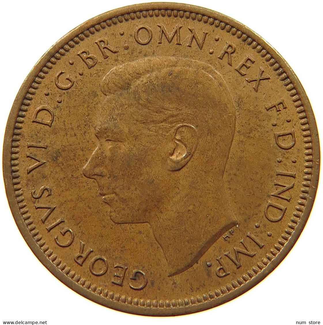 GREAT BRITAIN HALFPENNY 1937 #a010 0535 - C. 1/2 Penny