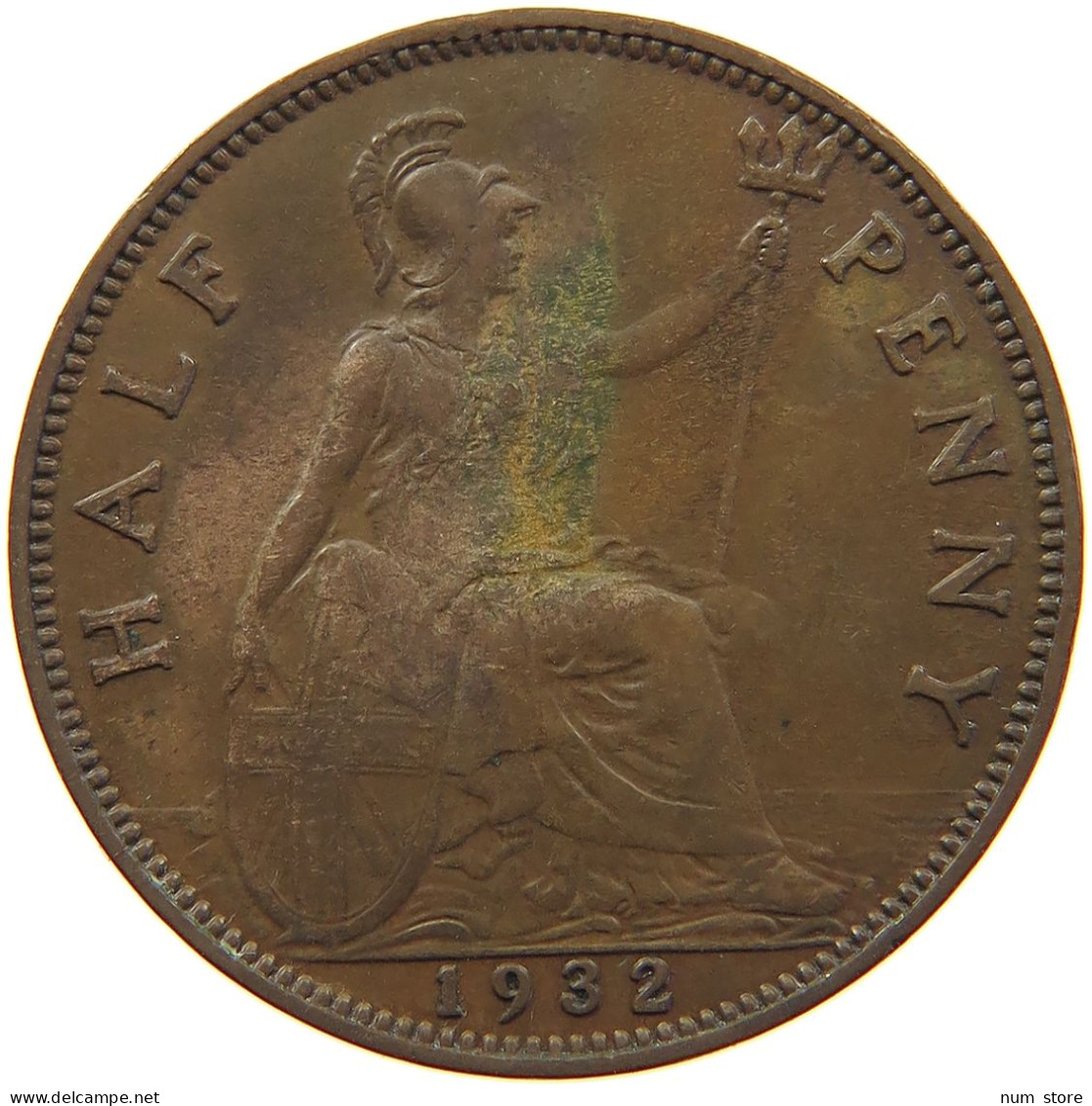 GREAT BRITAIN HALFPENNY 1932 #s021 0301 - C. 1/2 Penny