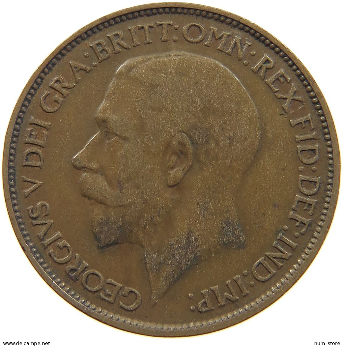 GREAT BRITAIN HALFPENNY 1923 #c080 0649 - C. 1/2 Penny