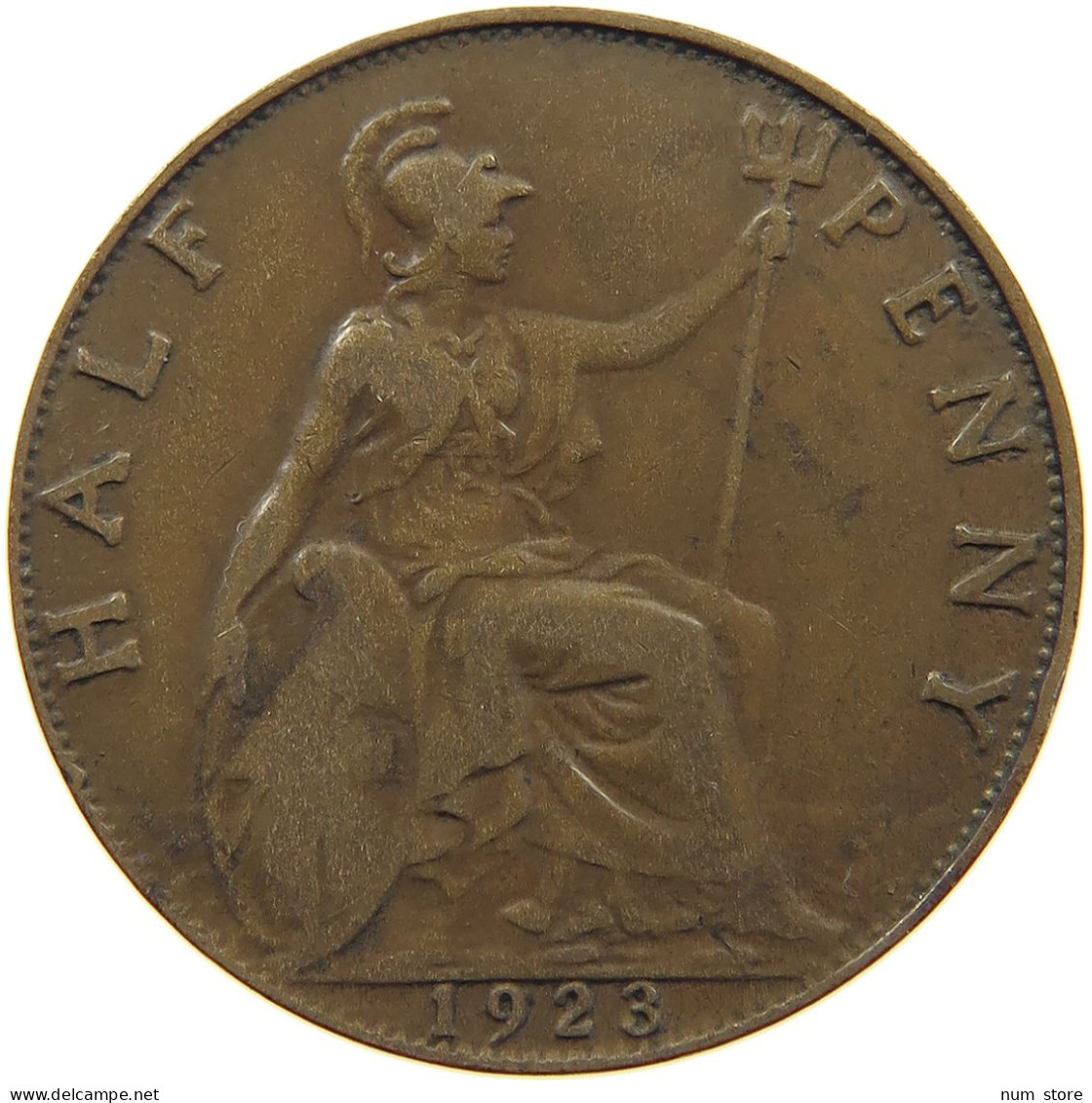 GREAT BRITAIN HALFPENNY 1923 #c080 0649 - C. 1/2 Penny