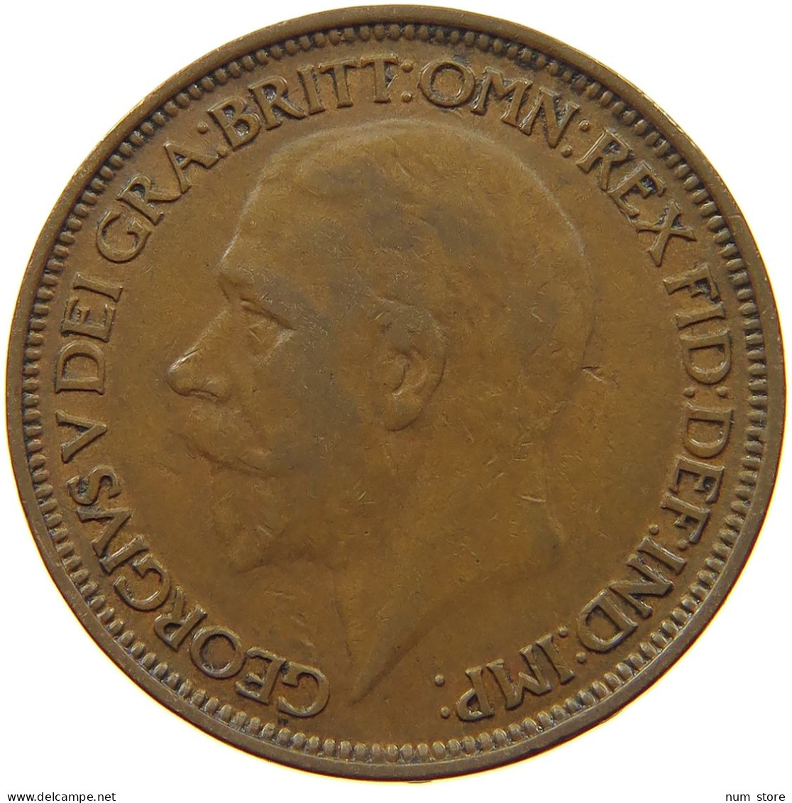 GREAT BRITAIN HALFPENNY 1927 #s077 0359 - C. 1/2 Penny