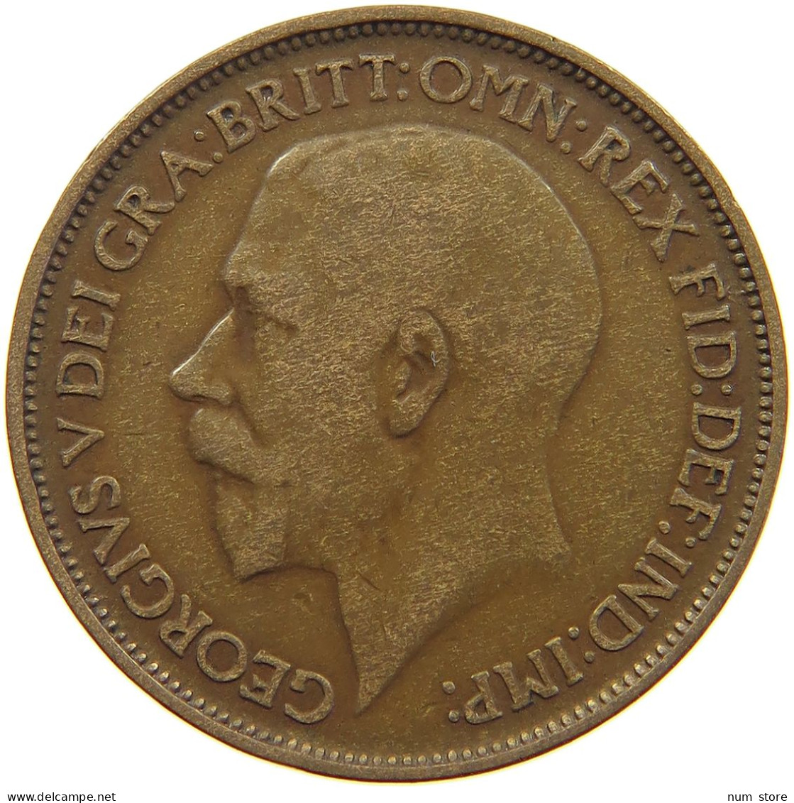 GREAT BRITAIN HALFPENNY 1911 #a066 0257 - C. 1/2 Penny