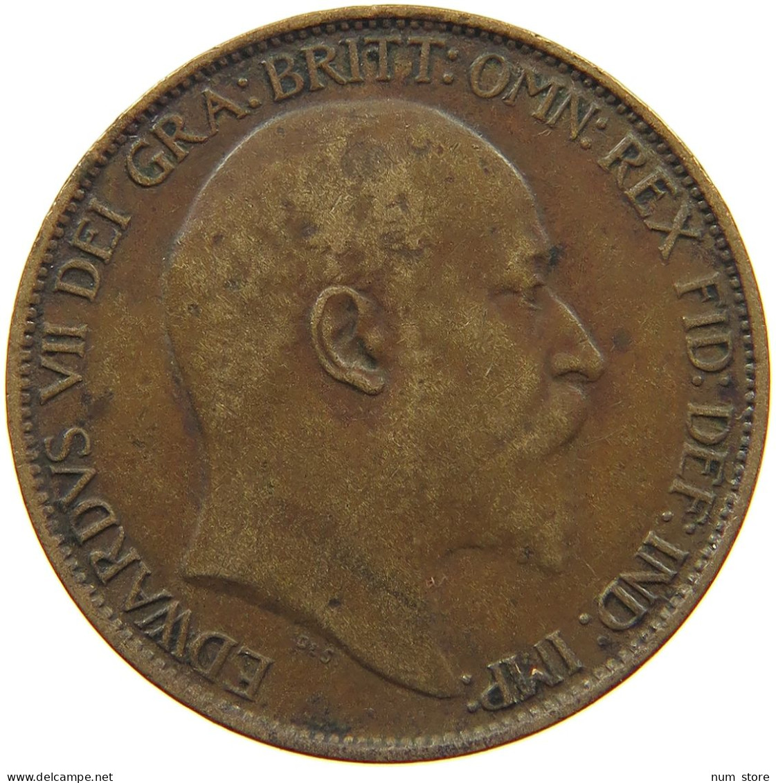 GREAT BRITAIN HALFPENNY 1908 EDWARD VII. #a054 0523 - C. 1/2 Penny