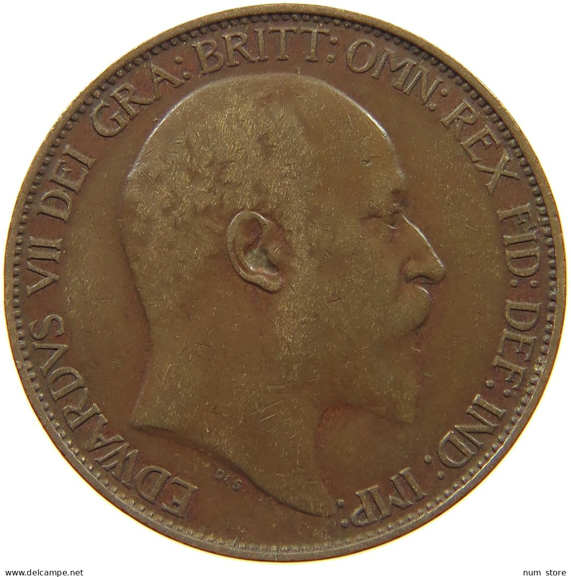GREAT BRITAIN HALFPENNY 1908 #a058 0093 - C. 1/2 Penny