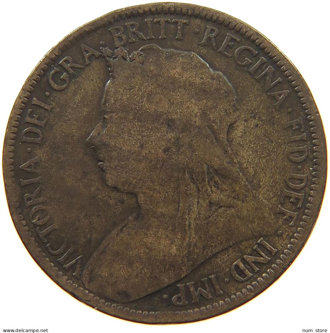 GREAT BRITAIN HALFPENNY 1899 VICTORIA #a058 0081 - C. 1/2 Penny