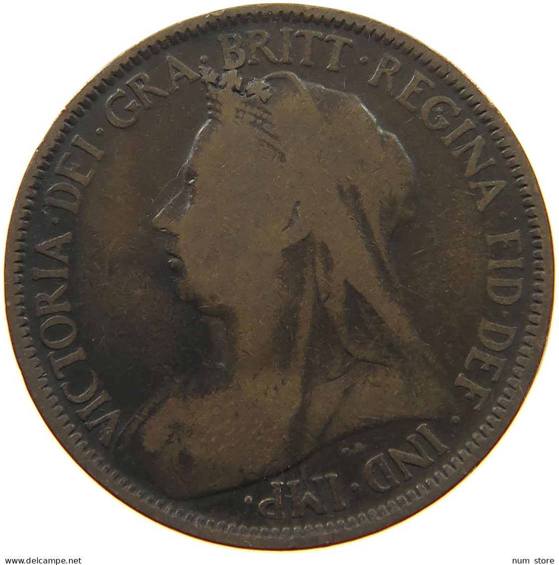 GREAT BRITAIN HALFPENNY 1901 VICTORIA #a010 0553 - C. 1/2 Penny