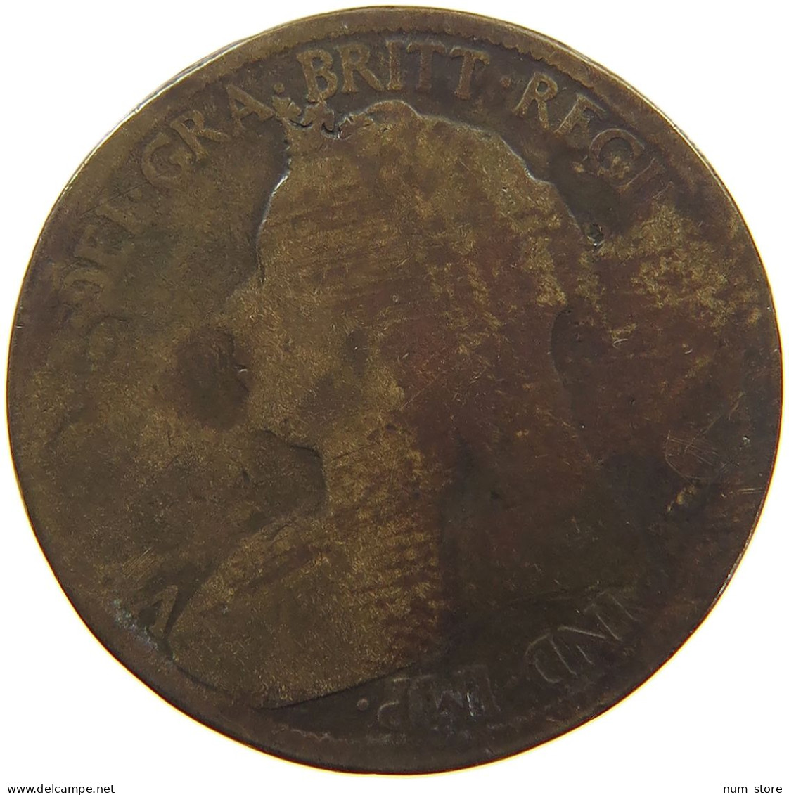 GREAT BRITAIN HALFPENNY 1896 VICTORIA #a058 0085 - C. 1/2 Penny