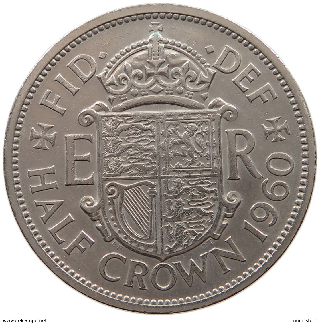 GREAT BRITAIN HALFCROWN 1960 #a079 0039 - J. 1 Florin / 2 Shillings