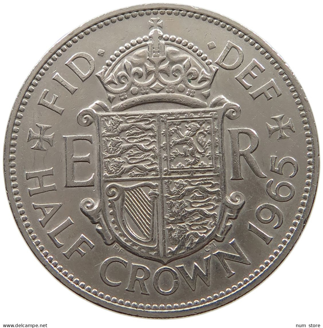 GREAT BRITAIN HALFCROWN 1965 TOP #a069 0519 - J. 1 Florin / 2 Schillings