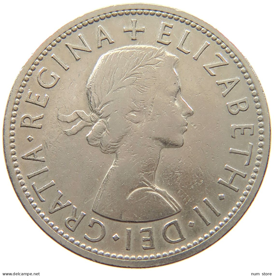 GREAT BRITAIN HALFCROWN 1956 #c082 0845 - J. 1 Florin / 2 Shillings