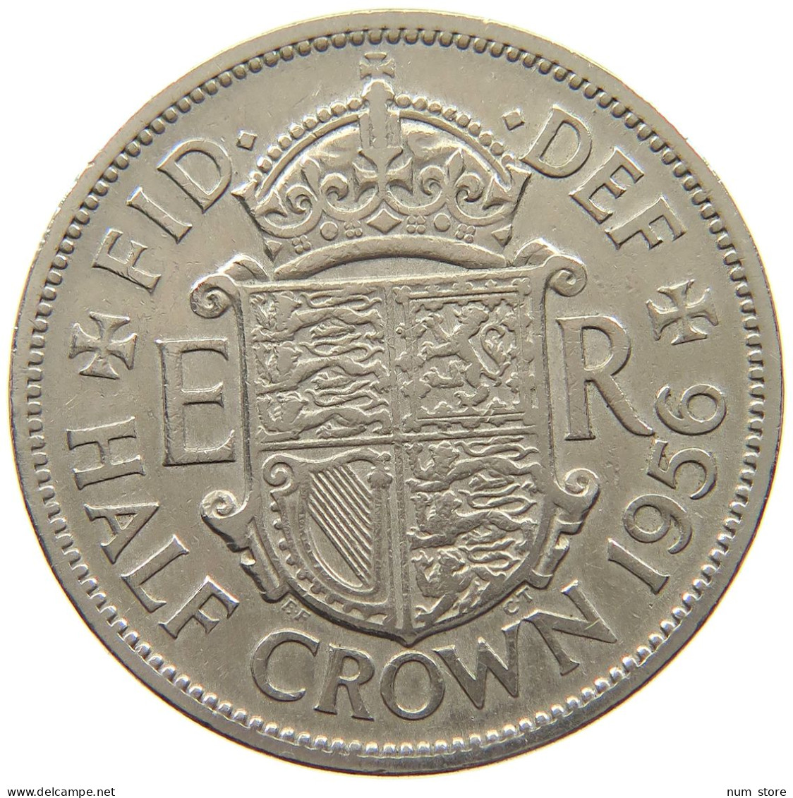 GREAT BRITAIN HALFCROWN 1956 #c082 0845 - J. 1 Florin / 2 Schillings