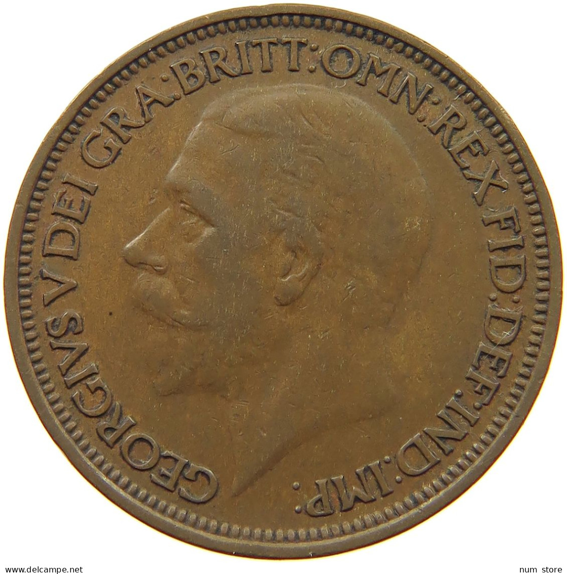 GREAT BRITAIN HALF PENNY 1927 #s055 0069 - C. 1/2 Penny