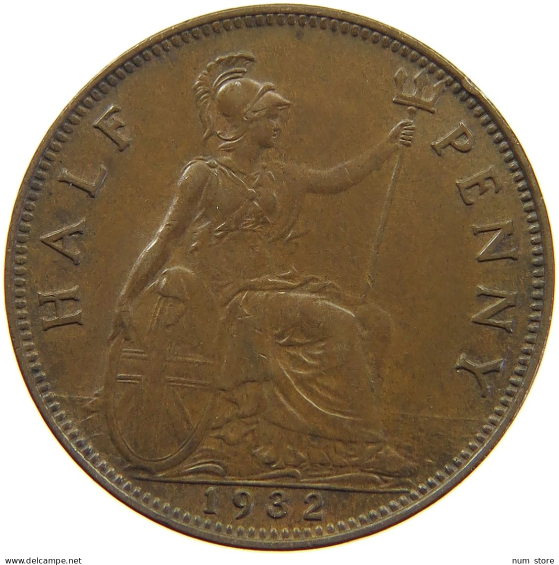 GREAT BRITAIN HALF PENNY 1932 #c061 0045 - C. 1/2 Penny