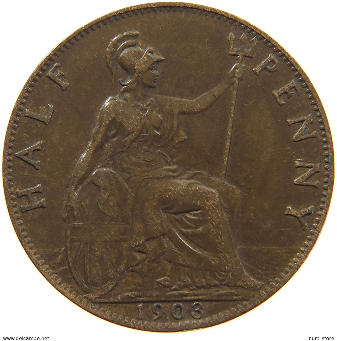 GREAT BRITAIN HALF PENNY 1903 #c061 0033 - C. 1/2 Penny