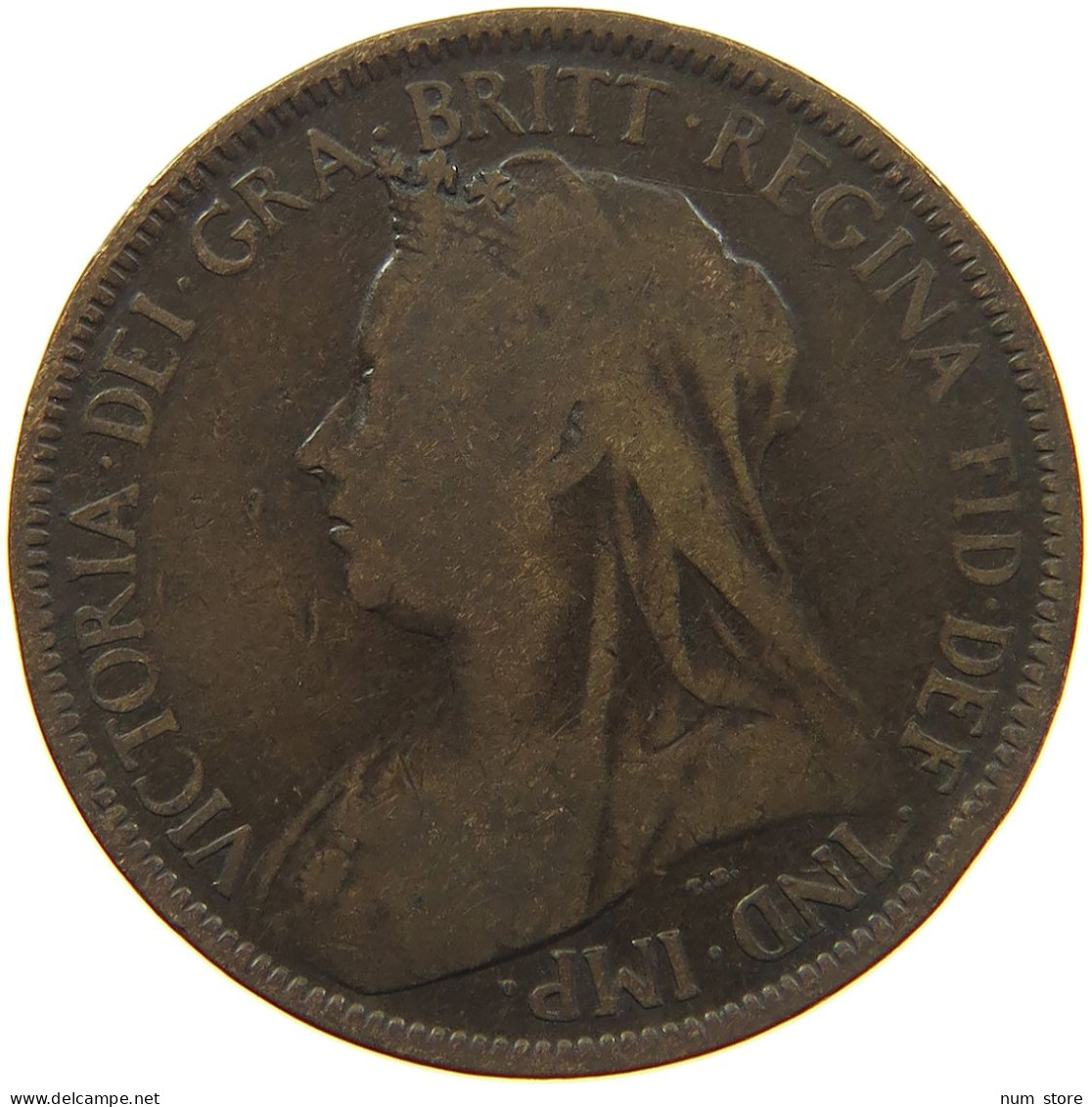 GREAT BRITAIN HALF PENNY 1899 #s001 0277 - C. 1/2 Penny