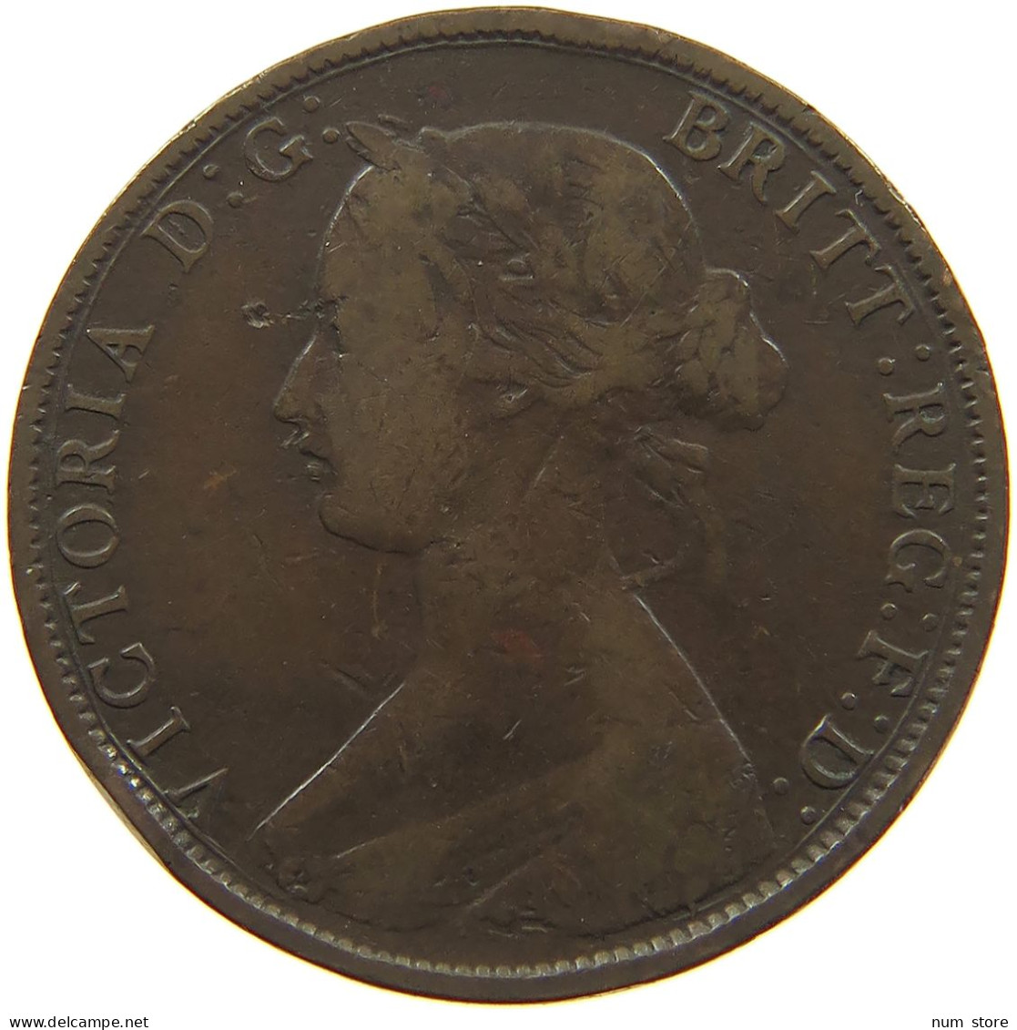 GREAT BRITAIN HALF PENNY 1862 #c018 0135 - C. 1/2 Penny