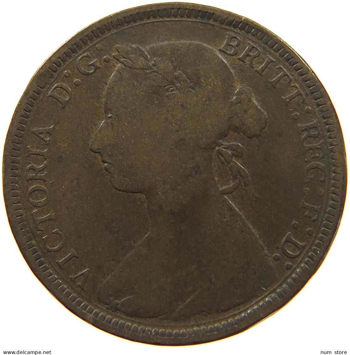 GREAT BRITAIN HALF PENNY 1890 #s020 0213 - C. 1/2 Penny