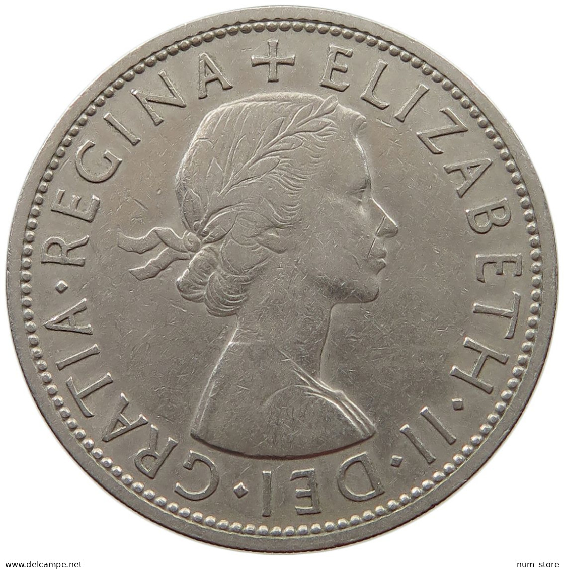 GREAT BRITAIN HALF CROWN 1958 #s072 0315 - K. 1/2 Crown