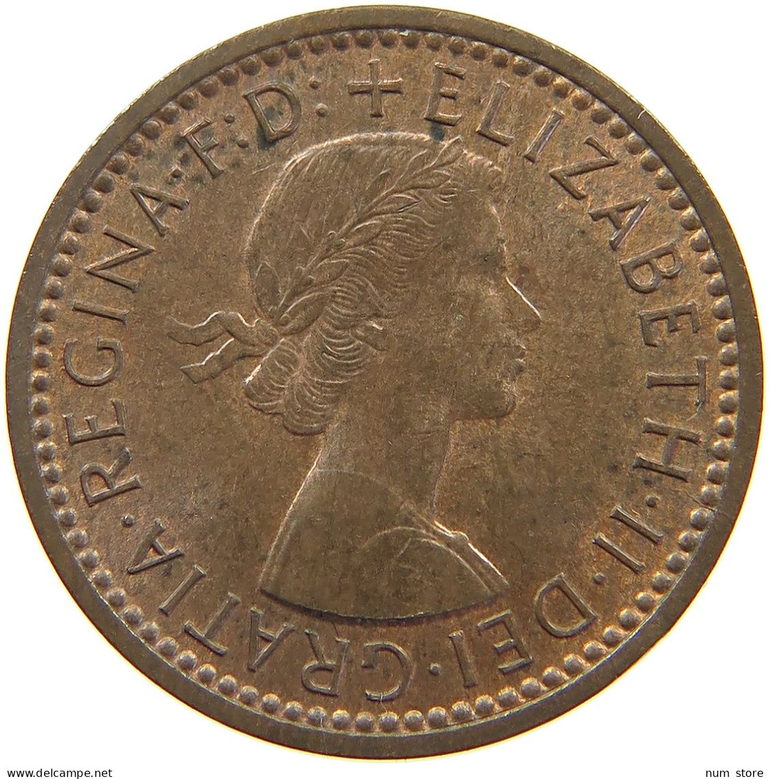 GREAT BRITAIN FARTHING 1955 TOP #a062 0759 - B. 1 Farthing