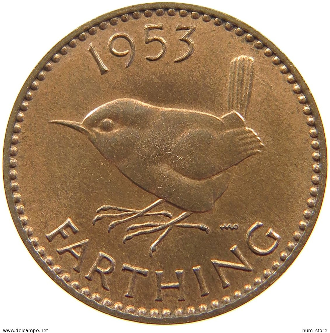 GREAT BRITAIN FARTHING 1953 TOP #a067 0019 - B. 1 Farthing