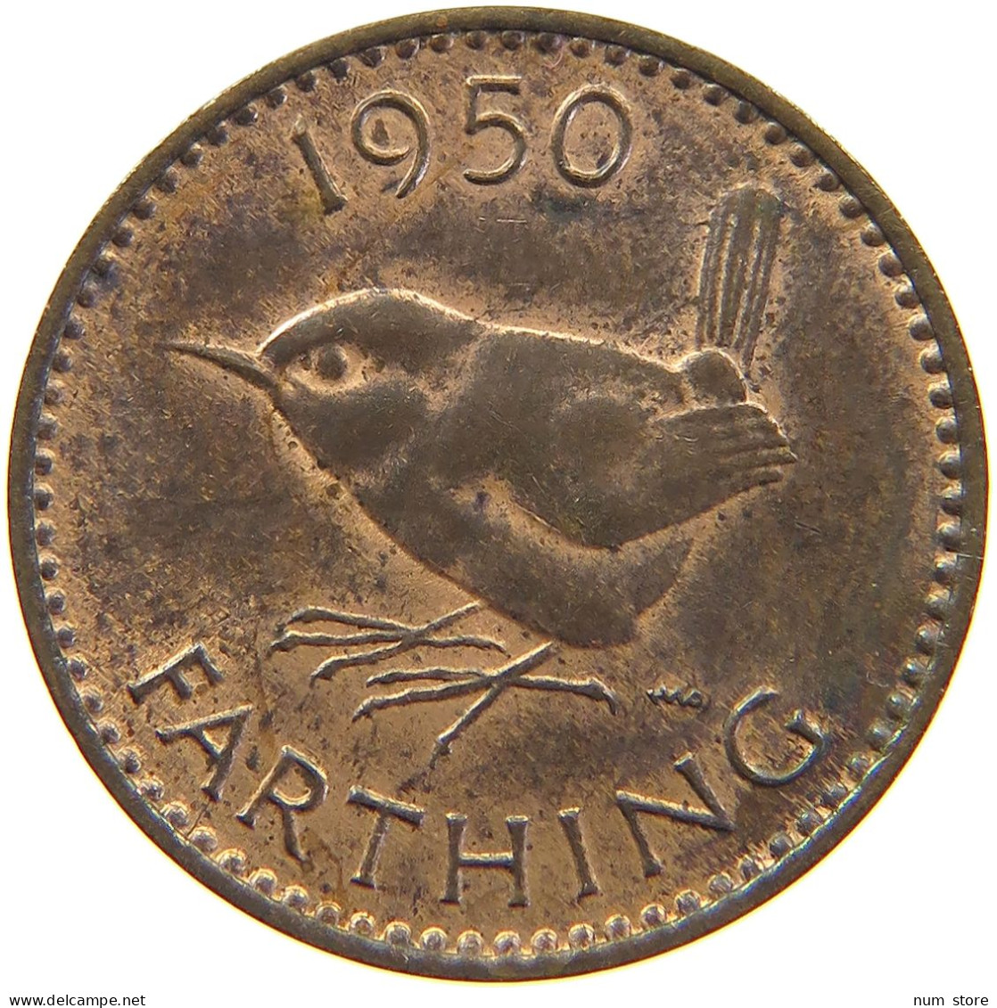 GREAT BRITAIN FARTHING 1950 #s019 0169 - B. 1 Farthing