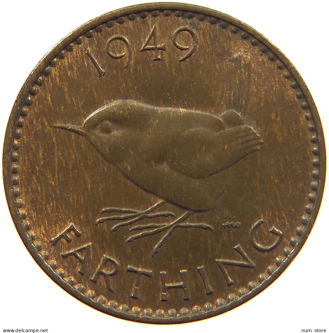 GREAT BRITAIN FARTHING 1949 TOP #c006 0201 - B. 1 Farthing