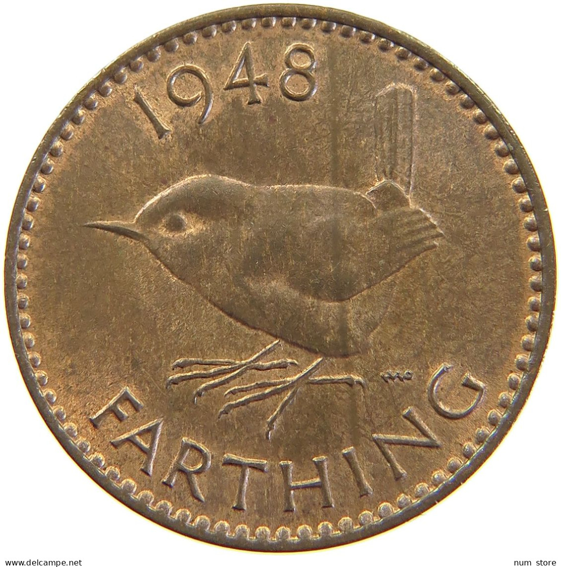 GREAT BRITAIN FARTHING 1948 TOP #a066 0829 - B. 1 Farthing