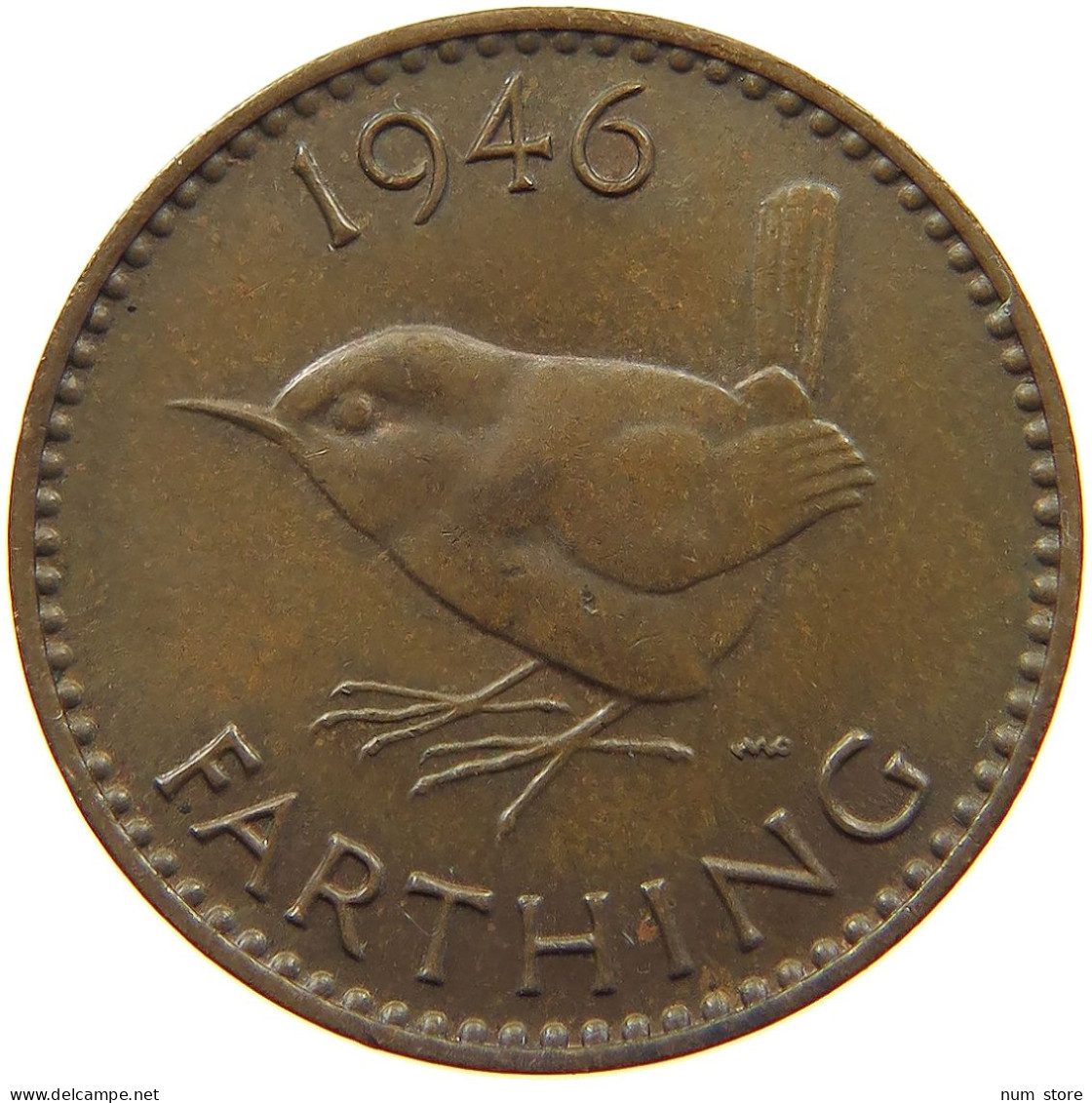 GREAT BRITAIN FARTHING 1946 #a012 0059 - B. 1 Farthing