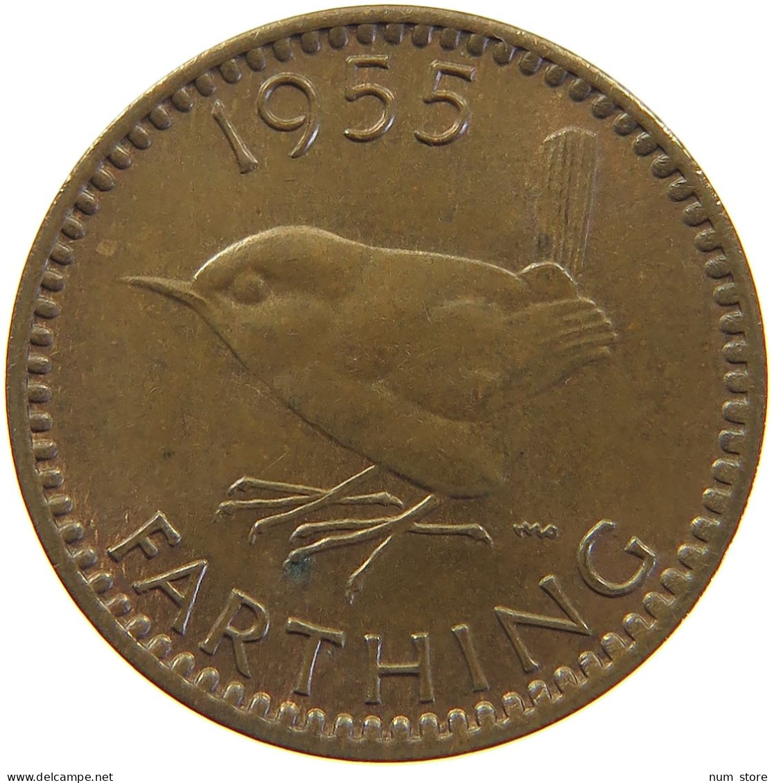 GREAT BRITAIN FARTHING 1955 #c063 0145 - B. 1 Farthing