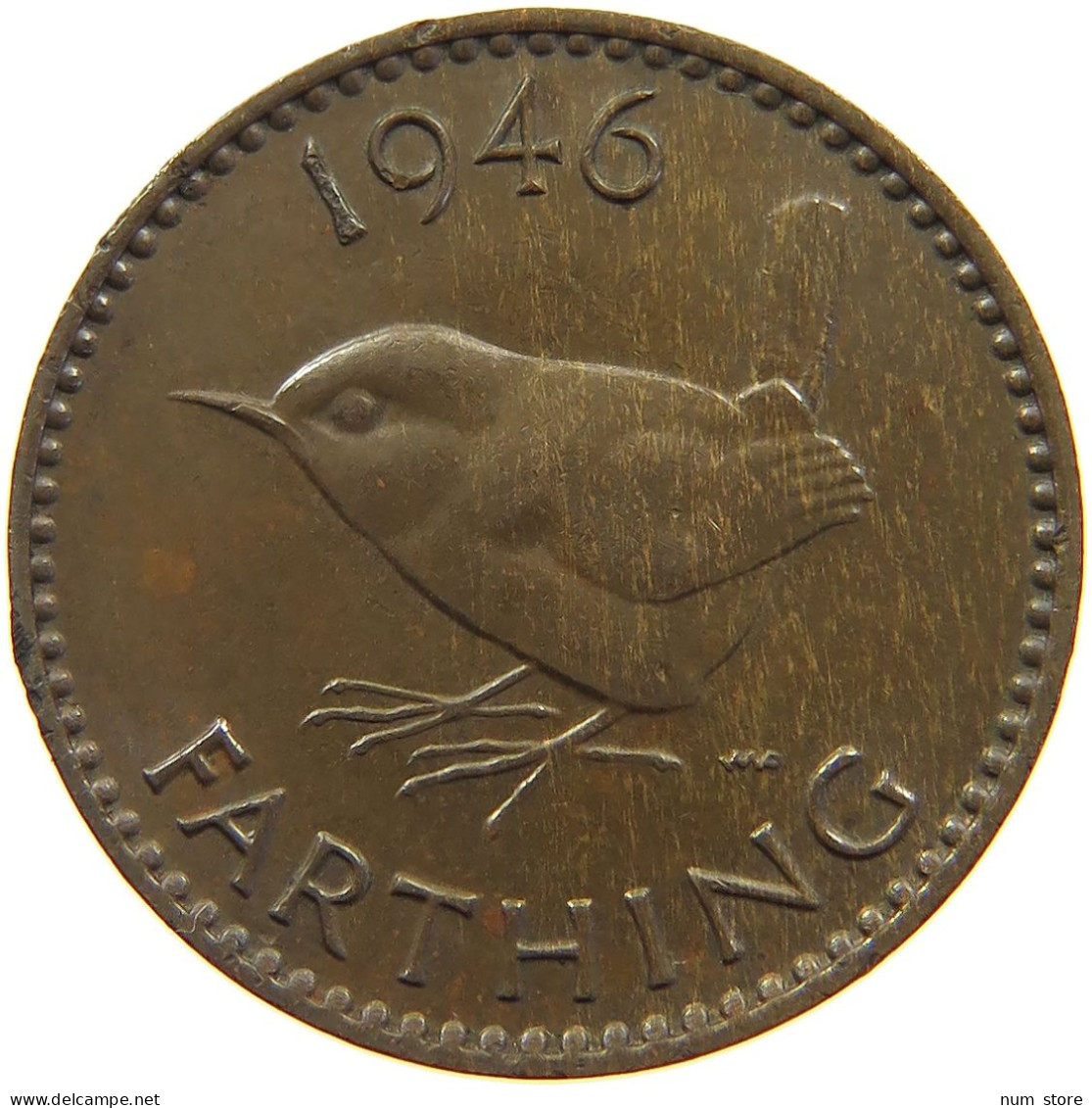 GREAT BRITAIN FARTHING 1946 #a067 0007 - B. 1 Farthing