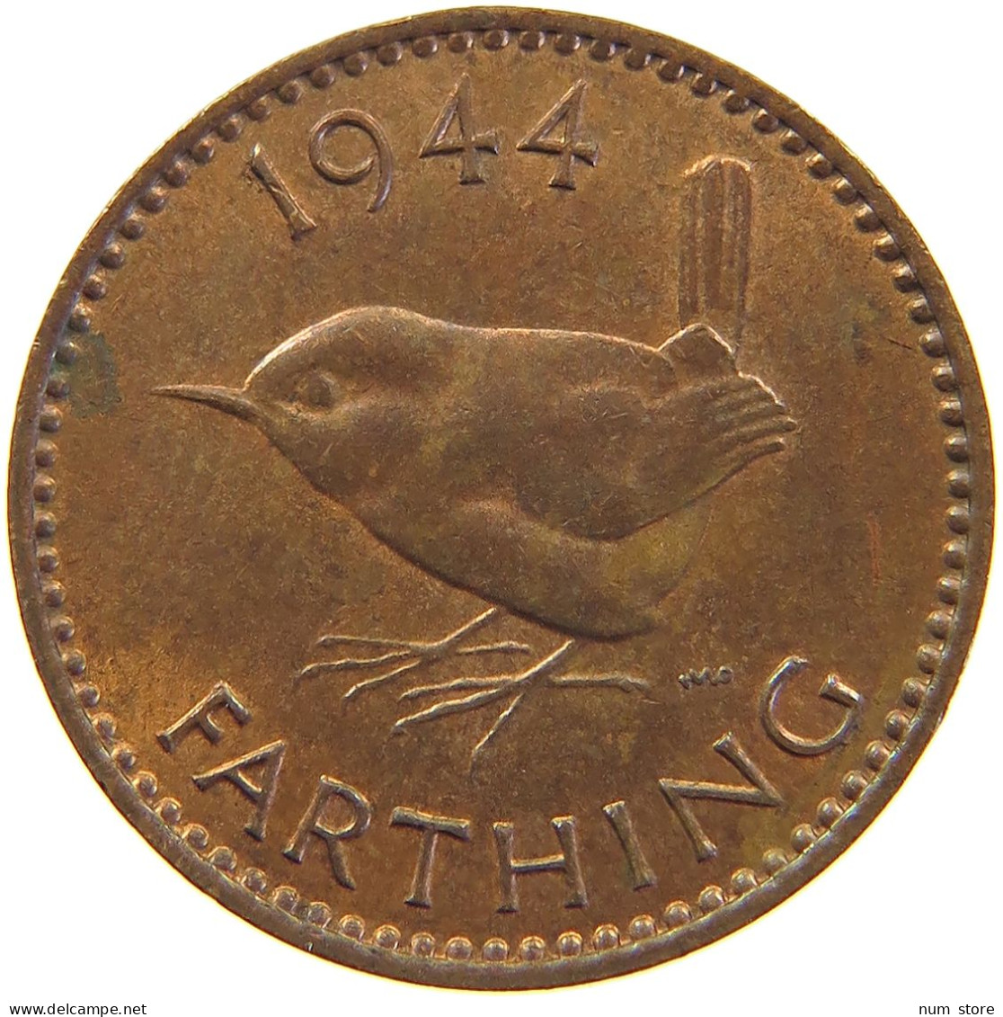 GREAT BRITAIN FARTHING 1944 #c063 0157 - B. 1 Farthing