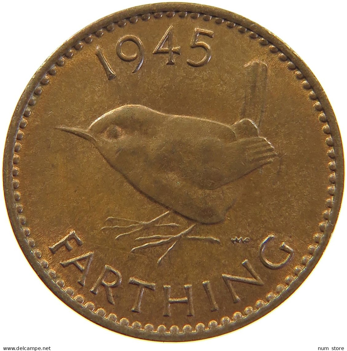 GREAT BRITAIN FARTHING 1945 #c063 0131 - B. 1 Farthing