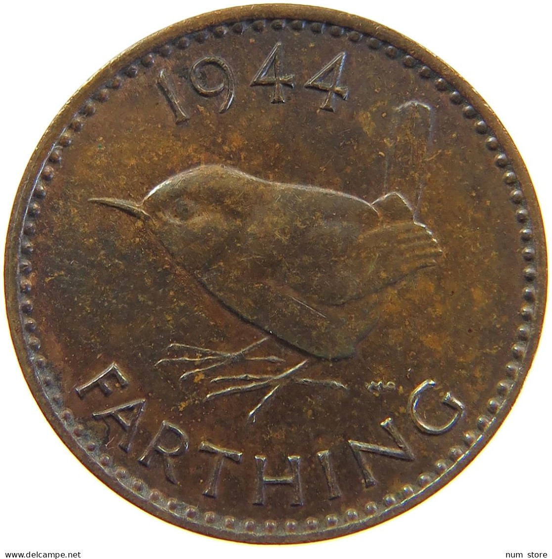 GREAT BRITAIN FARTHING 1944 #c050 0345 - B. 1 Farthing