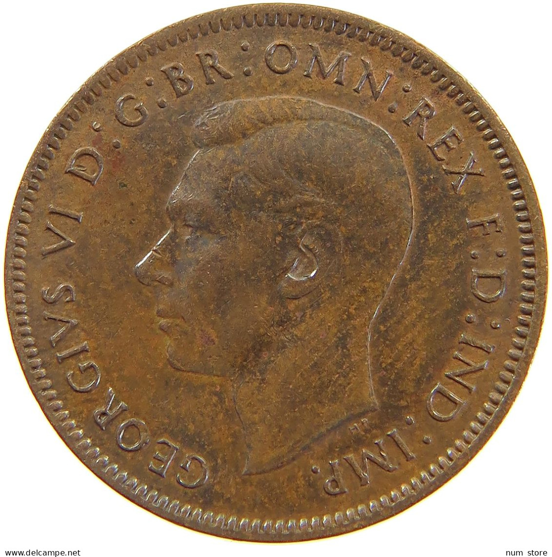 GREAT BRITAIN FARTHING 1944 #a066 0841 - B. 1 Farthing