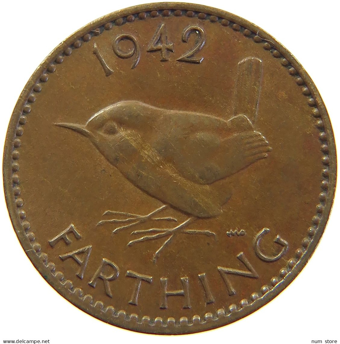 GREAT BRITAIN FARTHING 1942 #c063 0141 - B. 1 Farthing