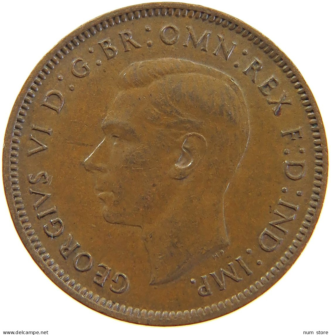 GREAT BRITAIN FARTHING 1943 #a066 0819 - B. 1 Farthing