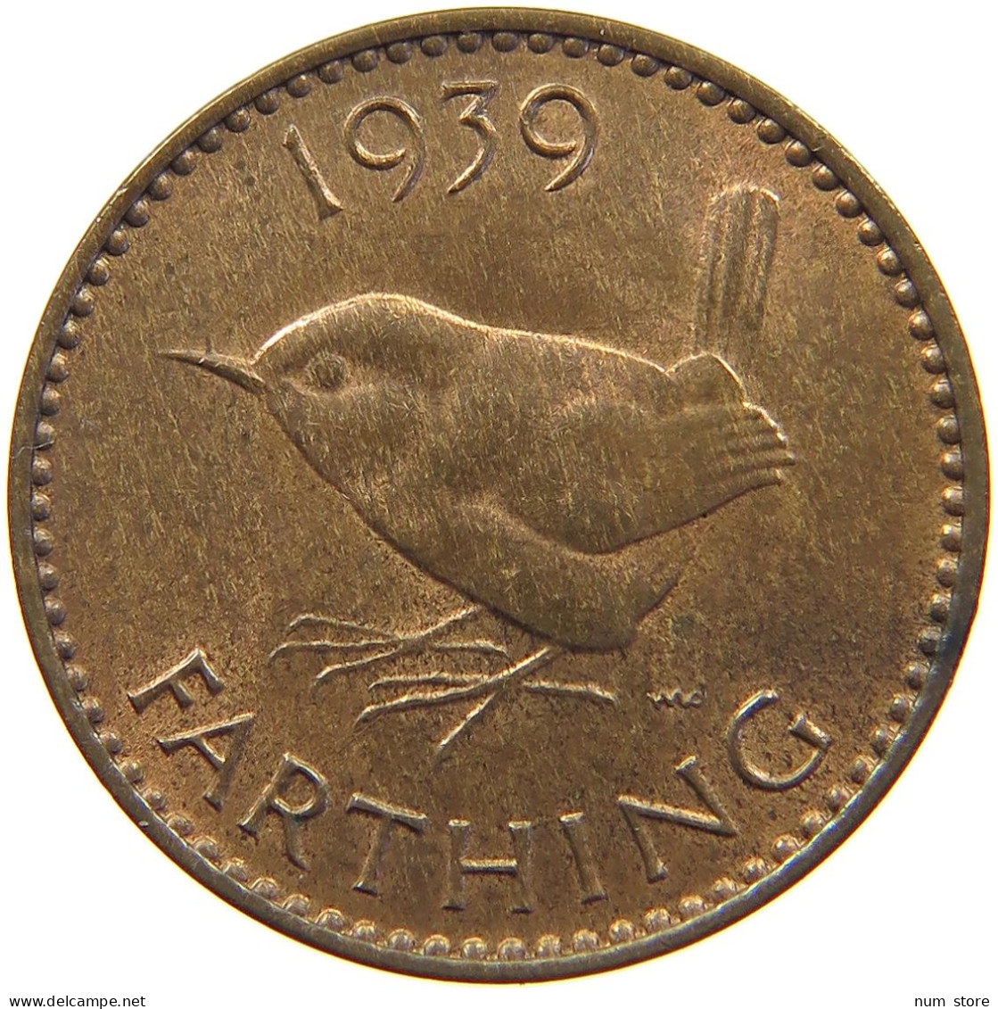 GREAT BRITAIN FARTHING 1939 TOP #c019 0337 - B. 1 Farthing