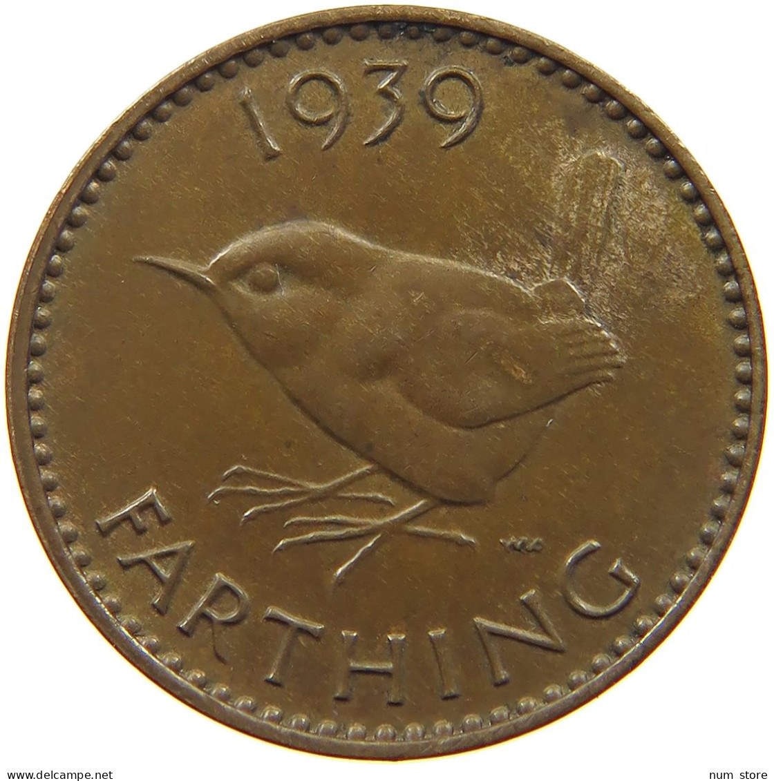 GREAT BRITAIN FARTHING 1939 #a014 0115 - B. 1 Farthing