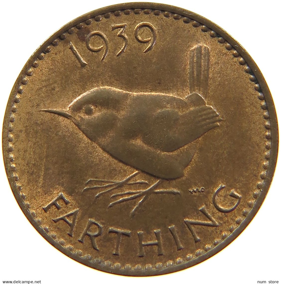 GREAT BRITAIN FARTHING 1939 #c034 0079 - B. 1 Farthing