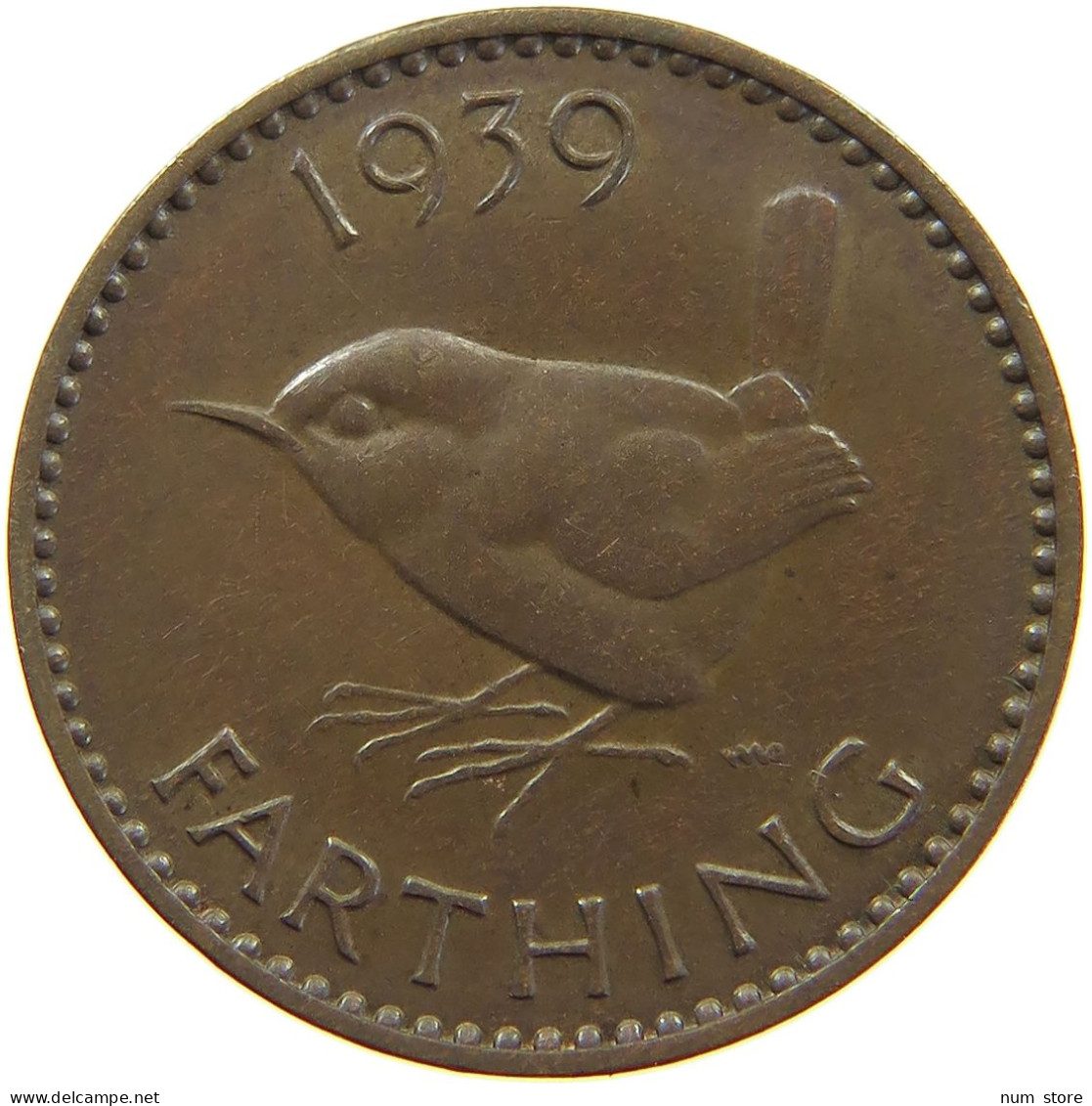 GREAT BRITAIN FARTHING 1939 #a085 0571 - B. 1 Farthing