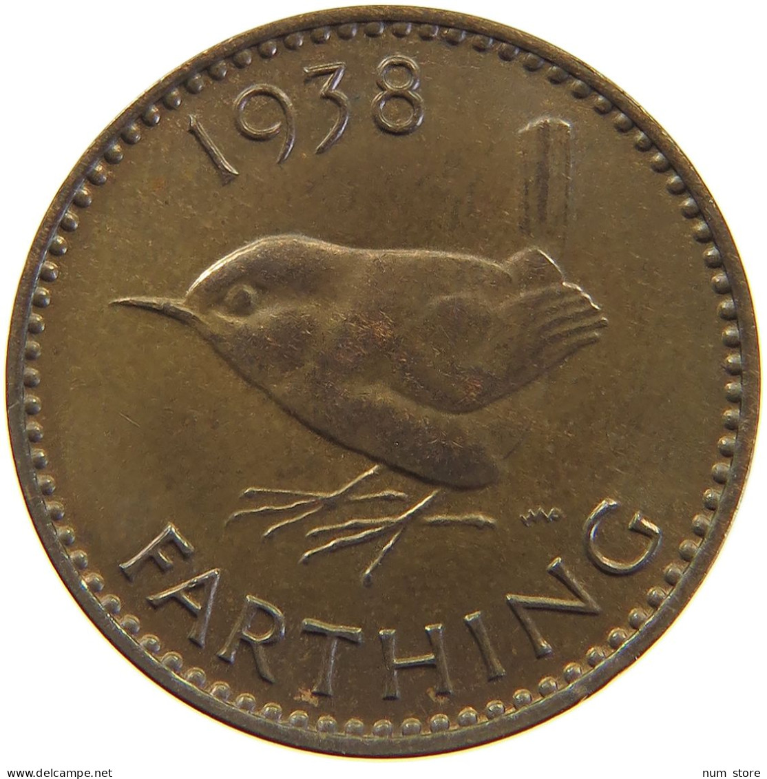 GREAT BRITAIN FARTHING 1938 #c050 0319 - B. 1 Farthing