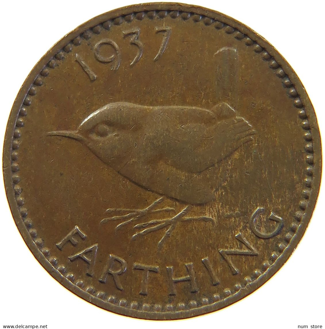 GREAT BRITAIN FARTHING 1937 #c063 0151 - B. 1 Farthing