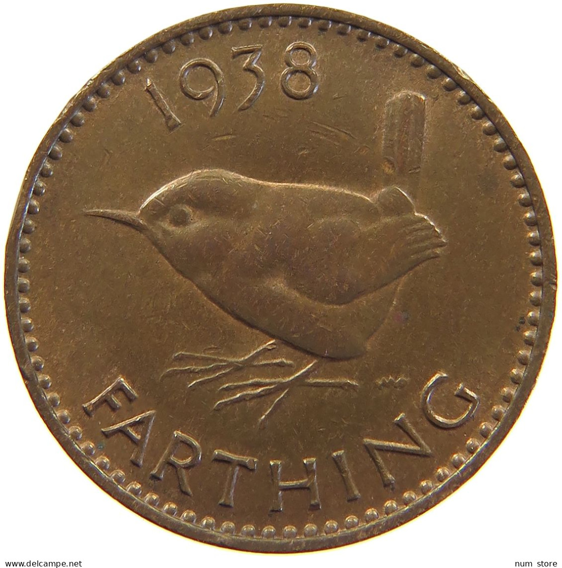 GREAT BRITAIN FARTHING 1938 #c050 0321 - B. 1 Farthing