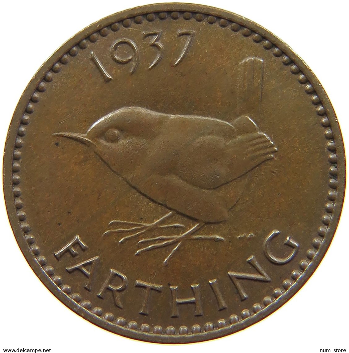 GREAT BRITAIN FARTHING 1937 #a067 0011 - B. 1 Farthing