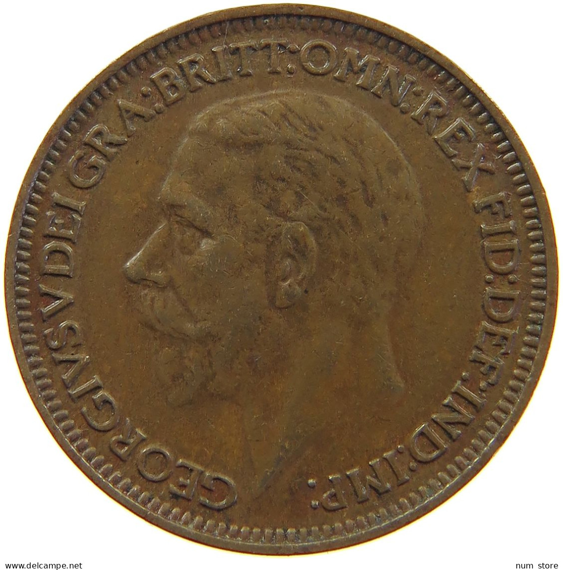 GREAT BRITAIN FARTHING 1936 #s010 0035 - B. 1 Farthing